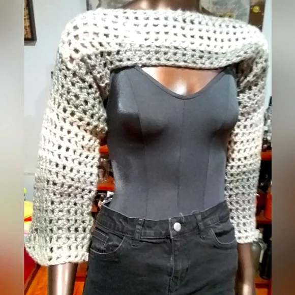 【SCULPTOR】★ Handmade Crochet Bolero Top How to crochet easy bolero for beginners from one ball - YouTube